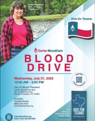 City to host blood drive