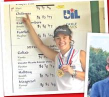 In her third consecutive trip to the UIL state golf tournament, Chapel Hill senior Katie Hart claimed her second state championship.