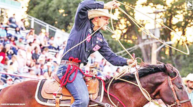 Kincade Henry, 20, of Mount Pleasant has risen higher in rodeo rankings each year, finishing 18th in the world last year. Currently, he sits at 8th place in world standings. COURTESY PHOTO