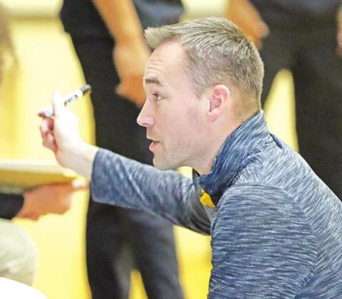 Mount Pleasant boys’ basketball assistant coach Drew Barkley was one of eight coaches statewide recently named Assistant Basketball Coach of the Year by the Texas Association of Basketball Coaches. PHOTO BY JOHN WHITTEN