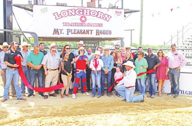 Ribbon-cutting held at Mt. Pleasant Rodeo Arena
