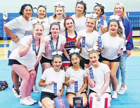 Building pyramids: Harts Bluff cheer holds camp