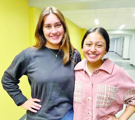 Camp County Voice of Democracy winners Sophie Greco (left) and Angelina Hernandez (right) COURTESY PHOTO