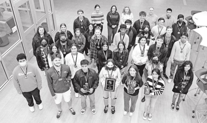 Members of the 2021-2022 MPHS UIL Academic team COURTESY PHOTO