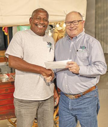 City of Mount Pleasant 2022 Employee of the Year: City of Mount Pleasant City Manager Ed Thatcher honors Director of Public Works Keith Boyd for his 35 years of service to the City.