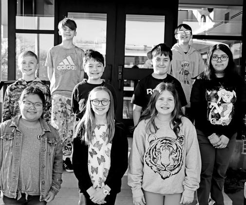 Wallace Middle School UIL winners. 1st row (L to R): Jouselyn Bello, Lily Henry, Scottlyn Lee. 2nd row (L to R): Caleb Townson, Jake Jones, Tristan Kirkland, Denise Zuniga. 3rd row (L to R): Macon Bradshaw, Spencer Anderson COURTESY PHOTO