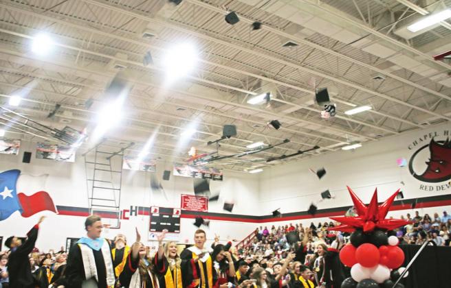 Red Devils walk the stage