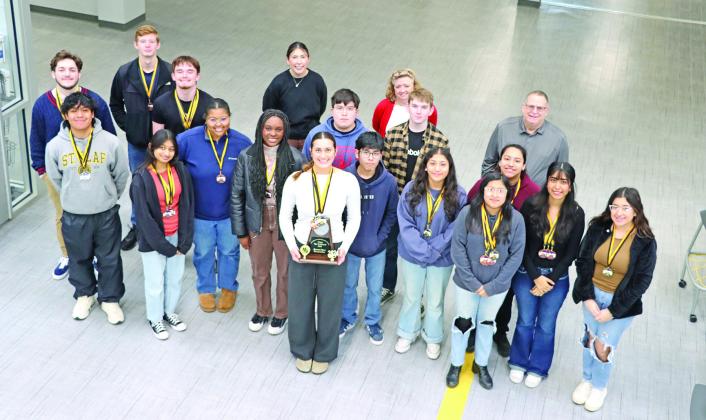 Members of the MPHS UIL Academic teams COURTESY PHOTO