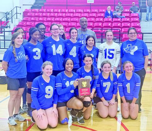 The Pewitt Lady Brahmas claimed the Hughes Springs Tournament championship this past weekend after defeating Elysian Fields in the quarterfinals, Liberty-Eylau in the semifinals and Arp in the finals. TRIBUNE PHOTO / QUINTEN BOYD