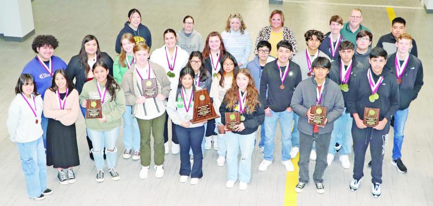 Members of the 2022-2023 MPHS UIL Academic team COURTESY PHOTO