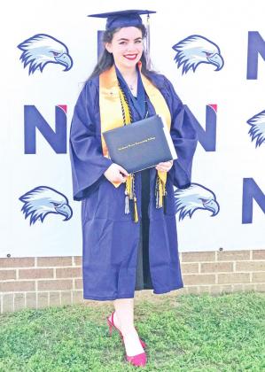 Jessie Parchman received two diplomas from NTCC, and also recently received the Hites Transfer Scholarship. COURTESY PHOTO