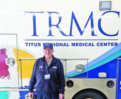 Titus Regional Medical Center EMS paramedic John Hampton recently earned his Emergency Obstetric Patient Safety certification through the Association of Women’s Health, Obstetric and Neonatal Nurses. Courses covered the topics of hypertension disorders in pregnancy, postpartum hemorrhage (PPH), and maternal sepsis. TRMC said in a statement that Hampton could possibly be the first or one of the first practicing ground paramedics in the state to receive this certification. COURTESY PHOTO