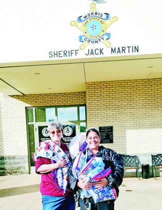 The Morris County Sherrif’s Department has received several blankets from Project Linus Northeast Texas Chapter which they give to children as a special gift of comfort.