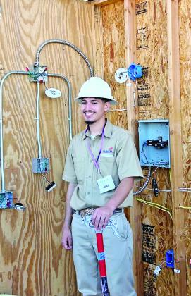 Jason Barrientos placed 2nd in construction wiring and earned a full scholarship and a job after high school