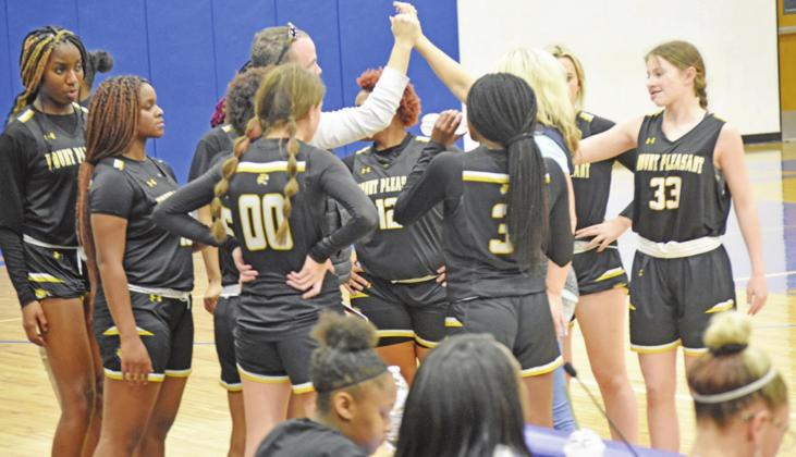 The Mount Pleasant Lady Tigers remained undefeated in district play with a 69-18 win at Sulphur Springs Tuesday. COURTESY PHOTO / DJ SPENCER