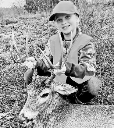 In addition to its popular “scored entry” category, TBGA has youth and first harvest divisions to recognize the achievements of youngsters and new hunters. Participants are awarded certificates at a series of banquets held around the state during late and spring and early summer. Here, Willow Price displays her First Harvest entry for 2022-23, a nine-pointer taken in Parker County at Lake Mineral Wells State Park and Trailway. COURTESY PHOTO / TBGA