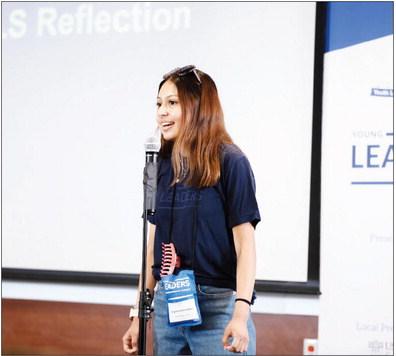 Angelina Hernandez presents a personal reflection on all she gained at the Young Leaders Summit. COURTESY PHOTOS