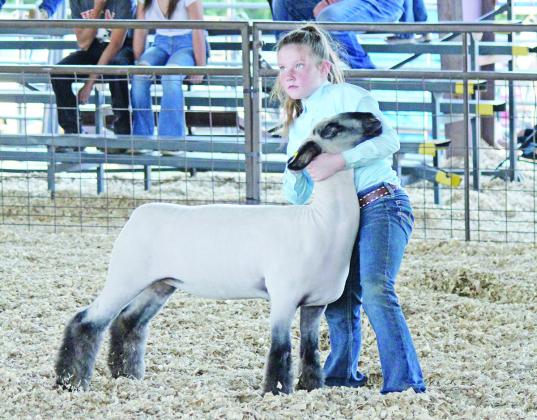 Lilly Cameron, of Titus County 4-H, was just one of the many who displayed their talents and hard work at last week’s Titus County Fair. TRIBUNE PHOTO / RYLEIGH STEGALL
