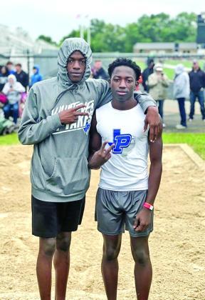 Brahmas Hodges, Johnson fly to state track meet