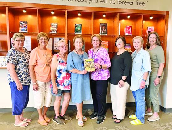 The Martha Laird Chapter of the National Society of the Daughters of the American Revolution recently donated a copy of The Battle of the Alamo to the public library. COURTESY PHOTO