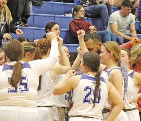 Coach Joshua Medlock and the Rivercrest Lady Rebels took on Clarksville with an undefeated district season and an outright district title on the line Tuesday evening. TRIBUNE PHOTO / QUINTEN BOYD