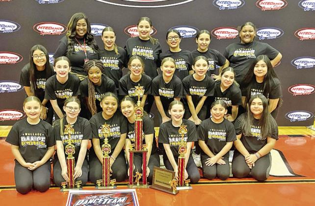 P.E. Wallace Middle School Dance team wins big at first competition