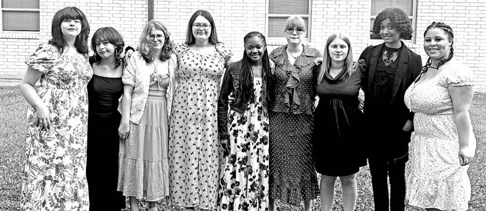 MPHS Choir solo state qualifiers (L to R): Trista Madrid-Erwin, Itzel Bello, Sara Vanhoose, Elizabeth Liera, Aaliyah Gholston, Emi Hobbs, Mattie Merriman, Peyton Robinson, Lenayha Edney Courtesy photo