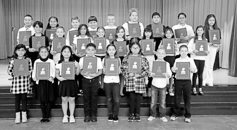 The new members of the E.C. Brice Chapter of the National Elementary Honor Society. COURTESY PHOTO