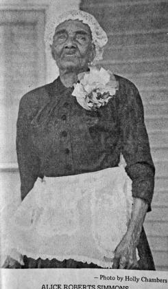 Mrs. Simmons, the centennial baby COURTESY PHOTO