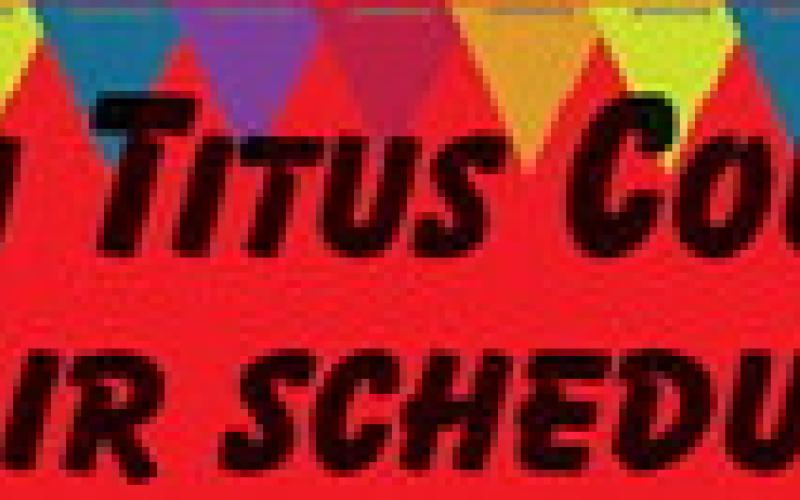 50th Titus County Fair schedule