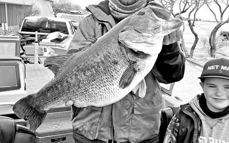 Brodey Davis’ 17.06 pounder caught from Lake O.H. Ivie in 2022 is one of two 17 pounders caught from the West Texas lake over the last three years. It ranks No. 7 on Texas Top 50 list, one spot ahead of the 17.03 pounder Jason Conn caught there in 2023. Both anglers relied on forward-facing sonar, a real-time technology that helps fishermen sniff out heavyweights in deep, open water where they were previously unmolested. (TPWD Photo)