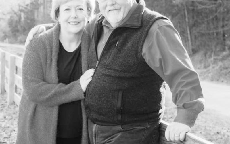 Cary and Debby Efurd at their family farm near Pittsburg, Texas. COURTESY PHOTO