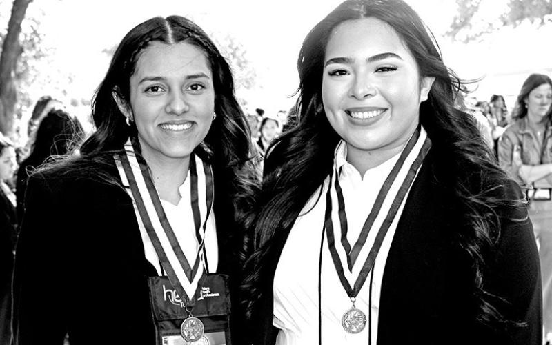 MPHS seniors, Laura Ramirez (left) and Elyse Cervantes, advanced to the State HOSA Conference in Corpus Christi Courtesy Photo