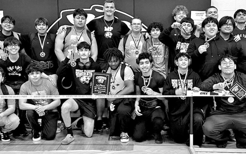 The Tiger Powerlifting team placed 1st at their home meet Courtesy Photo