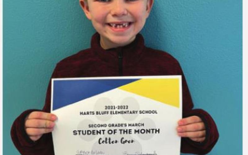 Harts Bluff Elementary's Students of the Month