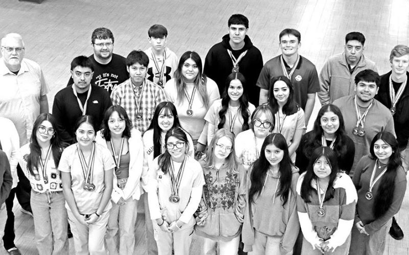 Members of the MPHS UIL Academic teams COURTESY PHOTO