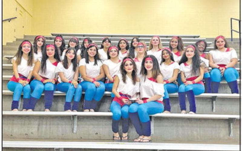 Mount Pleasant High School Varsity Winter Guard wins again at Pine Tree