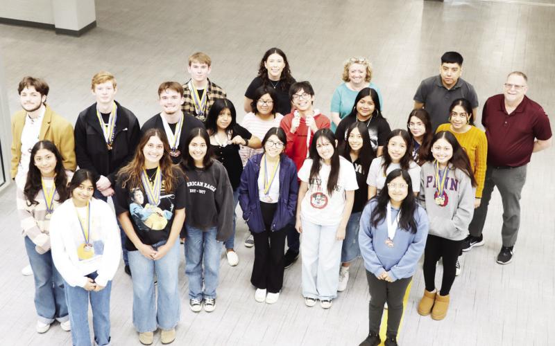 Members of the MPHS UIL academic team. COURTESY PHOTO