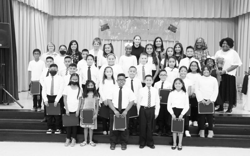 The members of the 2021-2022 Campbell-Edwards-White NEHS Chapter of Vivian Fowler Elementary School. COURTESY PHOTO