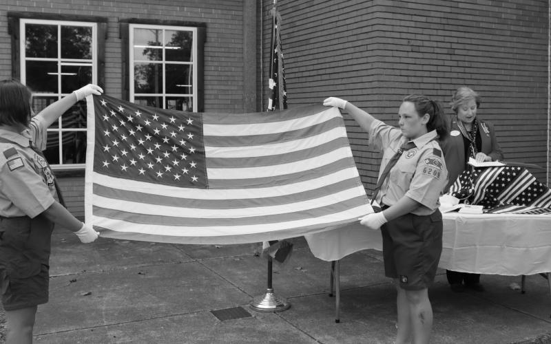 DAR’s flag retirement ceremony