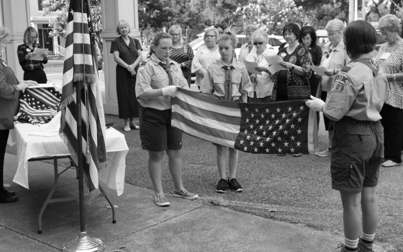 DAR’s flag retirement ceremony