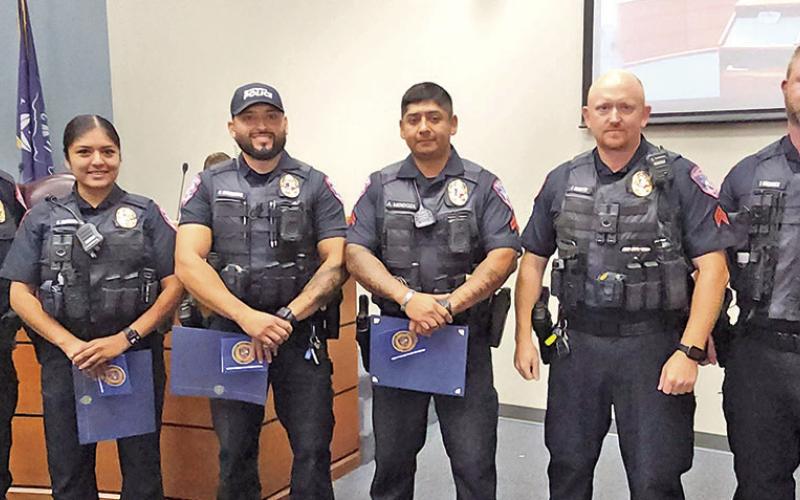 Three officers were awarded for their life-saving actions during the Cici’s incident on April 10