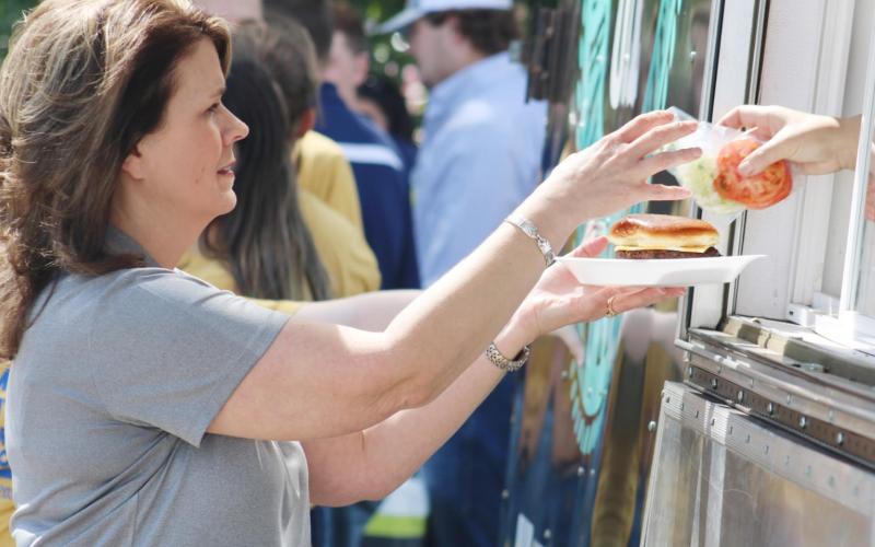 Chamber hosts burger party