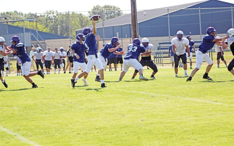 Quarterback Chase Duffer and the Rivercrest Rebels open their season Friday on the road at Queen City. TRIBUNE PHOTO / QUINTEN BOYD