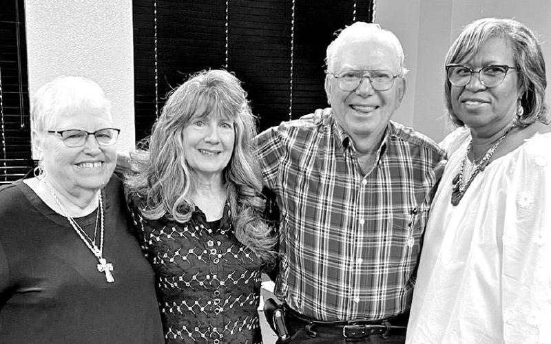 Pictured from left to right are former CH student, employee and Legacy Committee member Sybil VanZandt, Sharon Thompson, Charlie Thompson, and employee and Legacy Committee member Jessie Bratton. COURTESY PHOTO