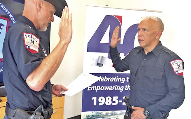 NTCC Police Department swears in Marco Garrett as its newest officer
