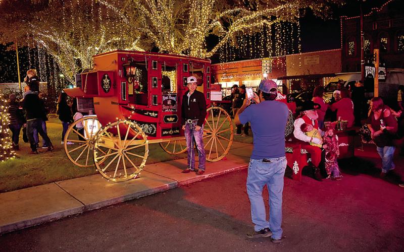 Carriage rides, food vendors, cowboy Santa and a host of other activities will accompany more than a million lights on display at this year’s Boot and Bells in Mount Pleasant. COURTESY PHOTO