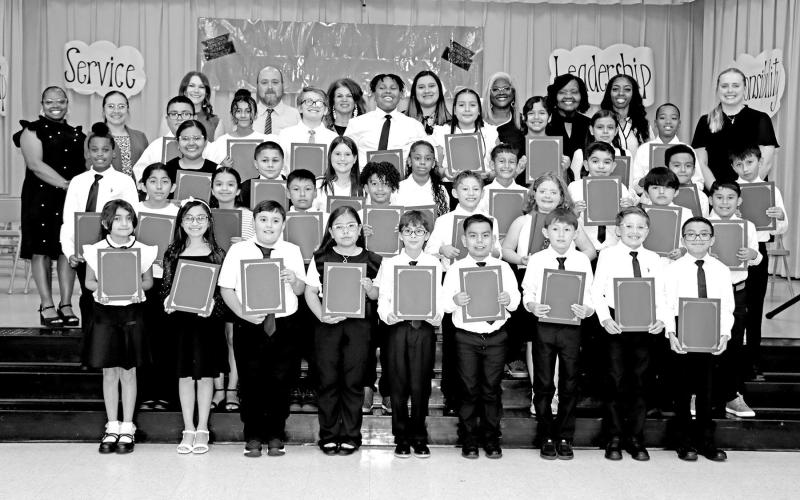 The members of the 2025-2026 Campbell-Edwards-White NEHS Chapter of Vivian Fowler Elementary School Courtesy Photo