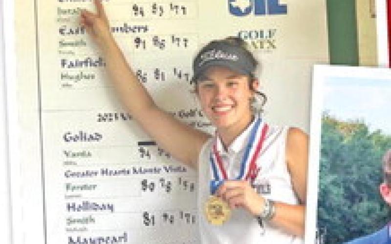 In her third consecutive trip to the UIL state golf tournament, Chapel Hill senior Katie Hart claimed her second state championship.