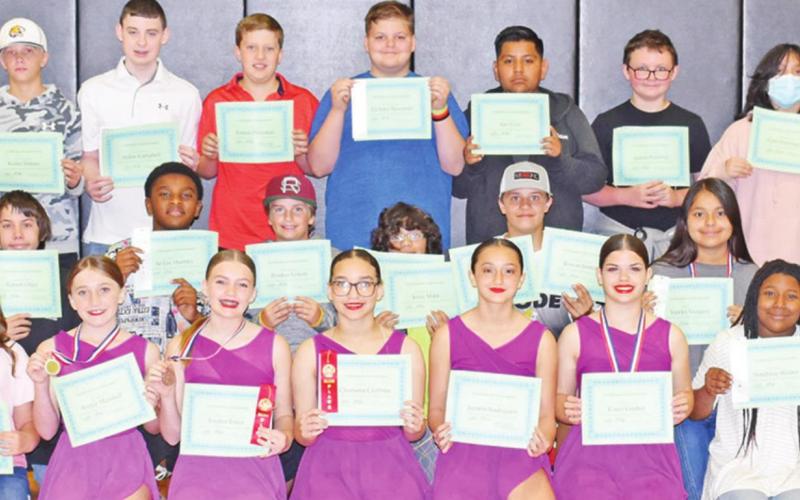 Wallace Middle School UIL medalists and participants COURTESY PHOTO